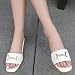 Sandały Kobieta, Lato Buty Plażowe, Wygodny Płaski Dno Design, Miękka Podeszwa, Wygodne Kapcie Damskie, Pantofle Otwarte Dla Kobiet (Color : White, Size : EUR 36)