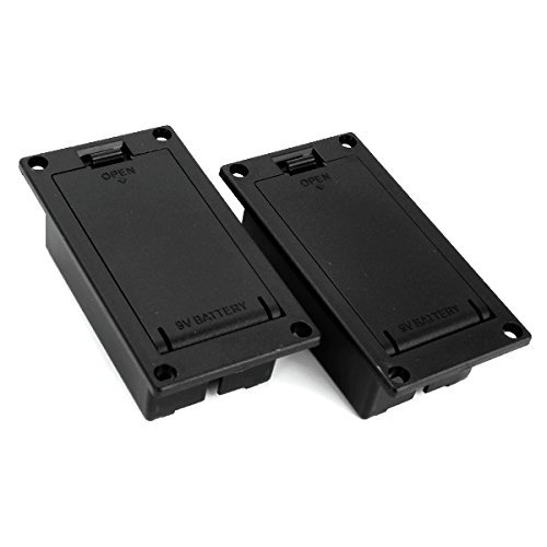 DN 9v Battery Case Box Compartment Cover For Guitar Bass (Pack of 2)