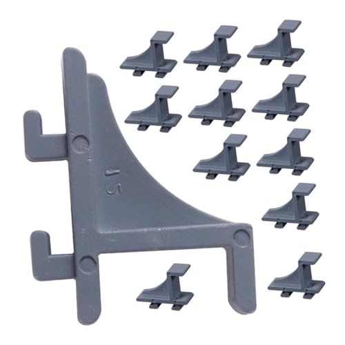 Mikinona 24 Piezas Clips para Estantes de Refrigerador Plásticos Soportes Seguros para Estantes Comerciales Congeladores Accesorios Prácticos para Frigoríficos