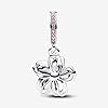Feitery Cherry Blossom Dangle Charm Herz Anhänger Armband zum Muttertag #2