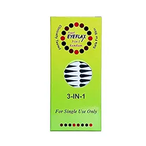Pearl Eyeflax Kumkum Bindi Black Tilak Box with 15 Flaps BT2 (Black)