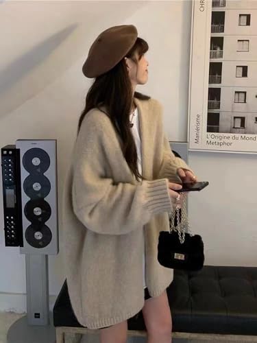 Long Sweaters for Women Casual Open Front Cardigan Oversized Chunky Knit Long Sleeve Cardigans Outwear Coats2