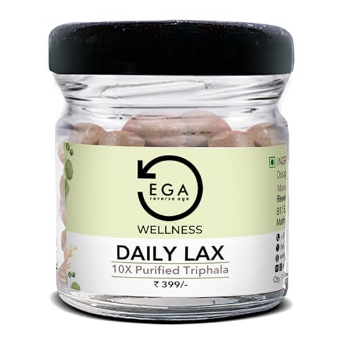 EGA WELLNESS Daily Lax 10x Purified Triphala Tablets For Easy Bowel Movement, Bloating Supports Healthy Digestion Relieves Constipation Pack X (14 Tablets)