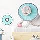 NIYATA Halsband für Katzen, Anti-Lecken, weich, faltbar, verstellbar, Elisabethanischer Kragen, Erholung nach Postoperation für Katzen, lecksicher, wasserdicht (grün)