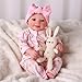 BABESIDE Lifelike Reborn Baby Dolls Girls - Sunny 17 Inch Cute Realistic Newborn Baby Dolls Soft Vinyl Poseable Real Life Baby Dolls with Gift Box for Kids Age 3+