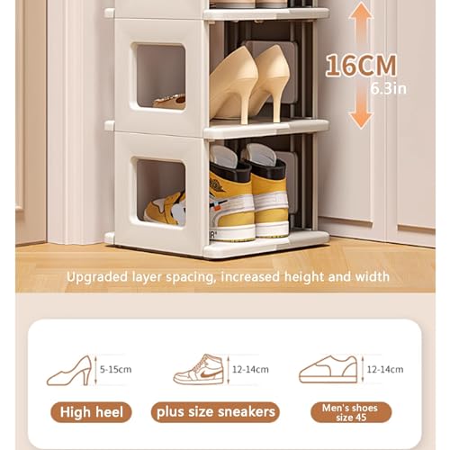 Rangement à chaussures plastique discret pour désencombrer les chambres - 6