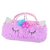 BESPORTBLE Estuche Portátil Para Gafas Bolsa De Almacenamiento De Gafas Estuche Para Anteojos Bolsas Caso De Viaje De Gafas De Sol Bolsa De Gafas Adulto Pu Violet