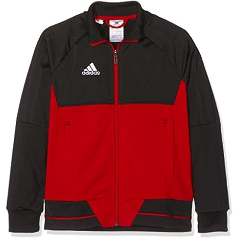 adidas Kinder Tiro 17 Trainingsjacke, Black/Scarlet/White, 140 Cover