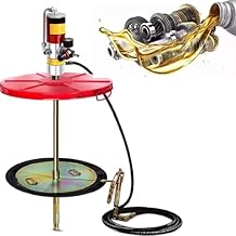 Grease Pumps with 16.4 ft Tubing, Universal Grease Gun, Drum Cap,Pneumatic Grease Pumps for 55 Gallon Drums, Platen, Grease Pumps with 0.75 l/min-0.85 l/min Discharge. 401