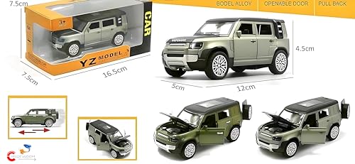 Image of Defender 1:36 Car Toy for Kids | Diecast Model Openable Doors, Bonnet & Boot for Kids and Collectors | Alloy Metal Car Toy | Perfect for Play & Display Highly Detailed Diecast Vehicle for Boys