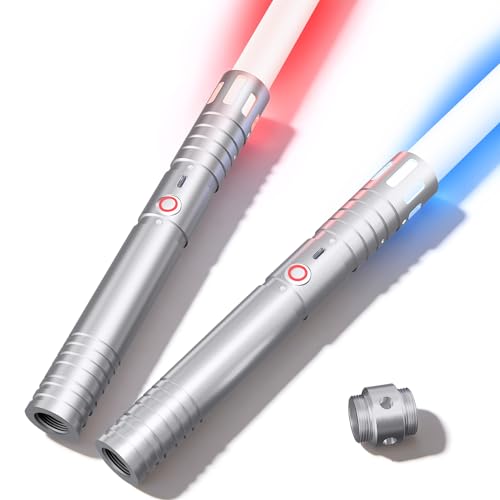 Image of Lightsaber,Dueling Double Light Saber,Metal Hilt Force Fx Rechargeable 2pack Real 20 Colors Length 4 Modes