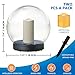 NiceBuy 2-Pack 7.4x7.3 Solar Floating Pool Lights Ball Outdoor Water-Resistant IP66 Solar-Powered That Float Candles Flickering Lights for Swimming Pool Decor Pond Garden Party