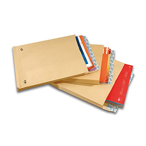 GPV - Sobres de papel Kraft autoadhesivo (tamaño C4, 120 g, 229 x 324 mm, 3 pliegues, 250 unidades)