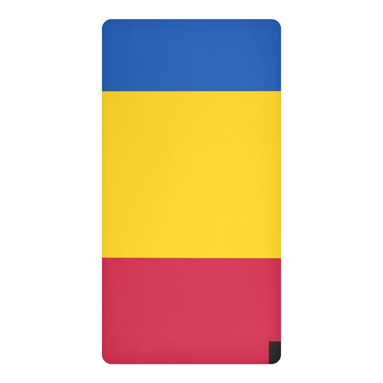 Drap-housse imperméable berceau 132x71 drapeau Moldavie