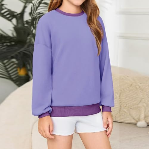 Hoodie for Teens Girls Fleece Casual Long Sleeve Pullover Tops with Pockets Fall Trendy Sweatshirts2