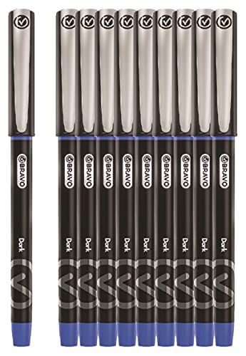 Bravo Dark Ballpoint Pen - (0.7 mm) - Blue - Pack of 10