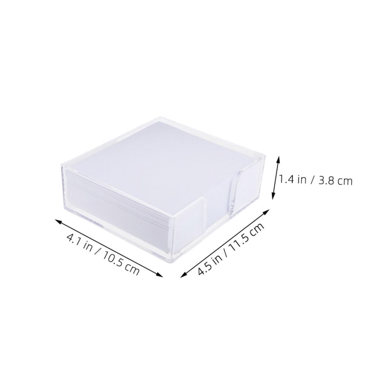 Lot de 4 set de Blocs-Notes Auto-Adhésifs 1200 Feuilles Papier Blanc avec Distributeur Transparent Organiseur Bureau Polyvalent pour Notes Pense-Bêtes et Rappels Bureau