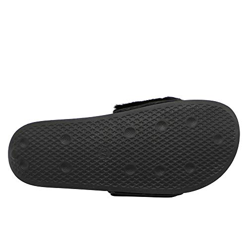 Women's Fur Sandals Fashion Open Toe Indoor & Outdoor Slip On Soft Slipper4