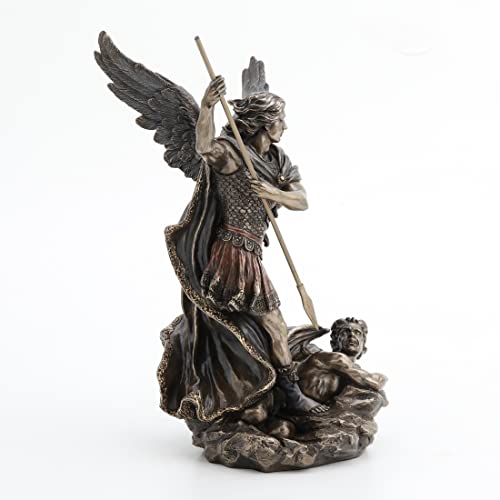 Veronese's St Michael Slaying Dragon With Spear Statue #TOP2