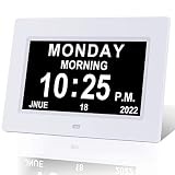 Digital Day Calendar Clock, Extra Large Day Date Time Dementia Clocks for Senior Elderly Memory Loss