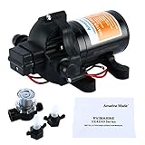 [page_title]-Amarine Made Druckwasserpumpe DC 12V 13.4L/min 3,5 Gallonen/Min Wasserdruckmembranpumpe, Druckpumpe für Boote, Boote, Jachten, Wohnwagen, Camping, Outdoor, Garten
