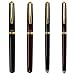 オート OHTO CR01 Gold Parts Model Ceramic Roller Pen, 0.5mm Fine Point, Aluminum Barrel with Gold-Plated Brass, Black Finish, Non-Dry Technology, Water-Based Black Ink, CR01-05-GBK