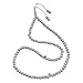 White Plastic Tasbih with Silver Allah Muhammad Beads - 7mm Muslim Prayer Beads Rosary