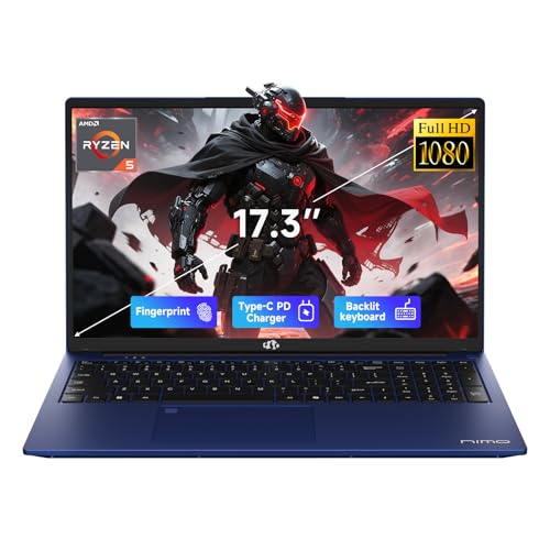 NIMO 17.3" IPS FHD-Gaming-Laptop, AMD Ryzen 5...