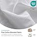 Simple&Opulence Belgian Linen Sheet Set Solid Color - 4 Pieces (1 Flat Sheet, 1 Fitted Sheet & 2 Pillowcases) Natural Flax Cotton Blend Soft Breathable Farmhouse Bedding - Queen Size, White