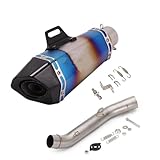 Sistemi di scarico per moto Modifica silenziatore tubo collegamento centrale per Z750 Z 750 2007 2008 2009 2010 2011 2012 2013 2014