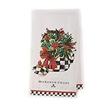 MACKENZIE-CHILDS Christmas Tea Kettle Dish Towel