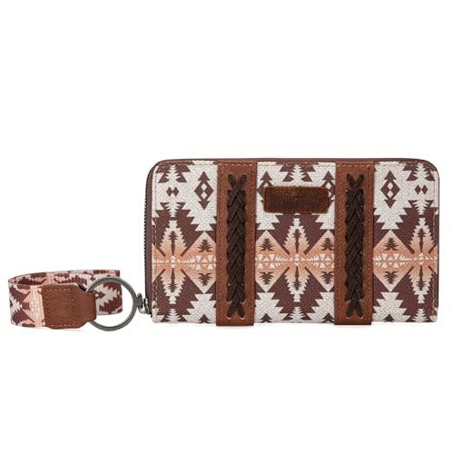 Image of X Wrangler Wristlet Western Wallet Boho Aztec Credit Card Holder for Women
