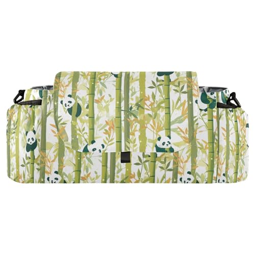 KLL Green Panda - Organizador artístico de dibujos animados para cochecito, organizador para padres, accesorios para carriolas de