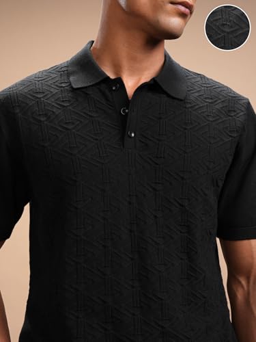 Image of Highlander Men's Rich Cotton Blend Classic Polo Tshirt | Flat Knit | Regular Fit | Polo T-Shirt|Band Collar,Stylish & Premium All Day Wear