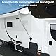 Btstil 2 Stück Markisenhalter, Halterung für Markisenfuß für Thule Fiamma und DOMETIC Markisenfuss, Kompatibel mit VW T6 T5 T4 T6.1 Ford Nugget Vans Camper Wohnwagen Wohnmobil (Schwarz)