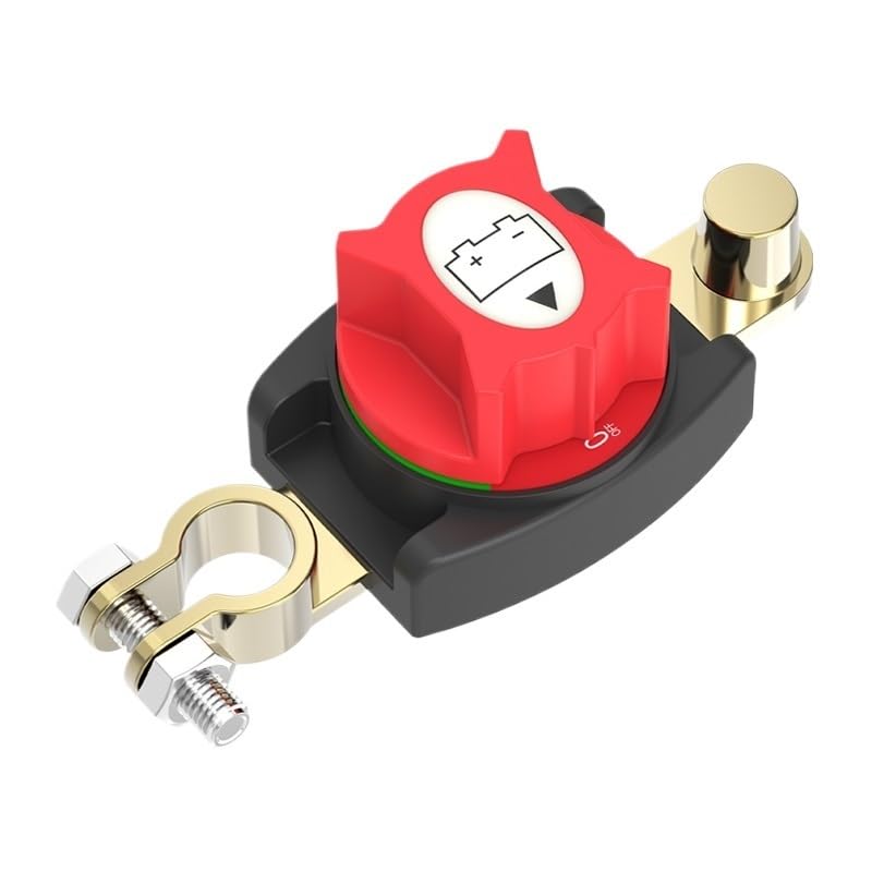 Upgraded Model Battery Disconnect 275A On/Off Power Cut Off 12-48V for Car,Truck,Marine and Boat(New Top Post Switch)