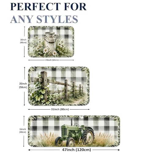 Tapis de cuisine lavable et doux motif rustique pour protéger le sol de l'évier