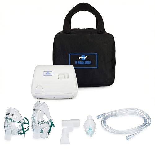 Nebu-lizer Machine for Adults Kids,Portable Nebu-lizer, Jet Nebu-lizers Personal Steam Inhaler Cool Mist Compressor System Truneb Carry Bag