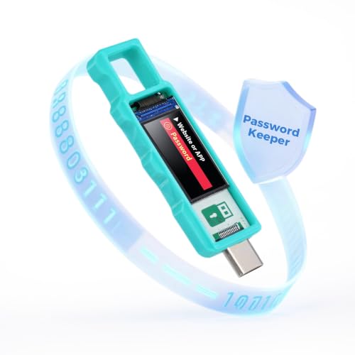 Password KeeperAuto Filling and Offline Storage Password Manager Type-C Port Compatible with Phones Tablets Computers etc. Electronic Password Keeper is Suitable for Various APP Or Websites