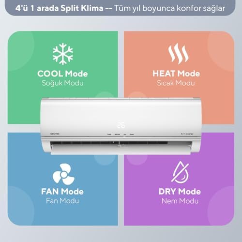 Kumtel Matsu KMSAC-12 A++ 12.000 Btu Inverter Duvar Tipi Split Klima - Görsel 4
