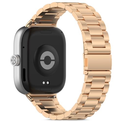 RenSheng Redmi Watch 4 Bracelet, Replacement Strap for Xiaomi Redmi Watch 4 Stainless Steel Metal Strap, Redmi Watch 4 - Image 2