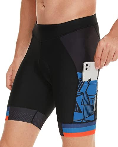 DEALYORK Men's Padded Bike Shorts Cycling Underwear 3D Padding Bicycle Biking Riding Half Pants MTB Liner Mountain Underpants for Cycle Biker
