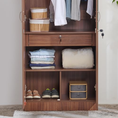 Image of Home Centre Helios Alton 2-Door Wardrobe with Mirror
