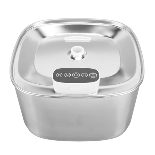 Fuente de agua automática para gatos de acero inoxidable