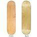 NPET Blank Skateboard Deck with Black Grip Tape, 31x8 Maple Wood Deck for DIY Skateboard Design, Durable 7-Layer Construction, Ideal for Street and Park Skating
