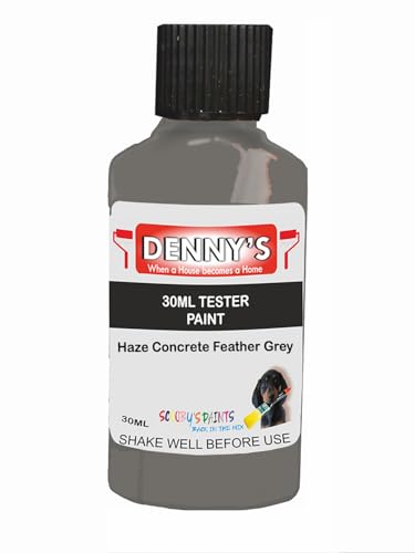 Premium Interior Wall & Ceiling Emulsion Paint – Haze Concrete Feather Grey – Rich Matt Finish, Durable & Washable, Low Odour, Ideal for Living Rooms, Bedrooms & Hallways (30ML Tester Bottle)