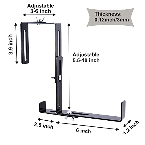 Yaoeruqi Adjustable Planter Box Bracket Window Box Bracket Planter Brackets Kits Flower Box Holder For Railing Patio Garden Fence Pergola Balcony #TOP3