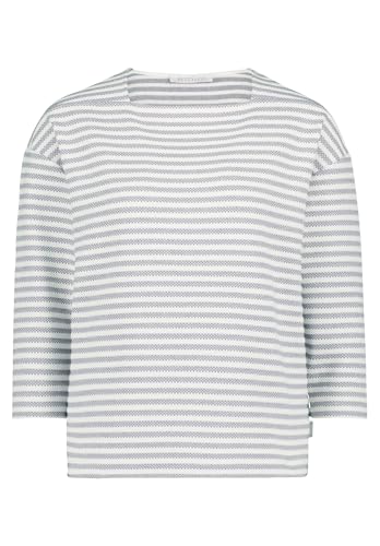 Betty & Co Damen Ringelshirt mit U-Boot-Ausschnitt Dunkelblau/Weiß,M