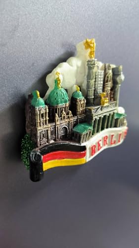 Imán Decorativo de Resina Skyline Berlín Alemania miniatura 3