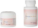 Breast Actives All Natural Breast Enhancement Supplement Capsules and Cream Combo Kit - Natural Formula for Natural Breast Enhancement - 1 Pack (1 Month Supply) - 60 Capsules - 2 oz Cream